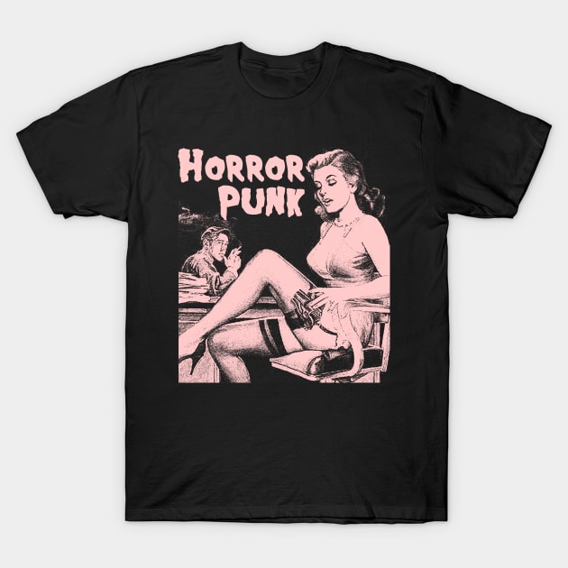 retro horror punk T-Shirt by psninetynine